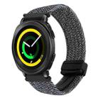 For Samsung Gear Sport 20mm Magnetic Buckle Braided Watch Strap(Metallic  Gray) - 1