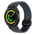 For Samsung Gear Sport 20mm Magnetic Buckle Braided Watch Strap(Space Gray) - 1