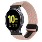 For Samsung Galaxy Watch Active 2 20mm Magnetic Buckle Braided Watch Strap(Pink) - 1