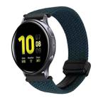 For Samsung Galaxy Watch Active 2 20mm Magnetic Buckle Braided Watch Strap(Forest Green) - 1