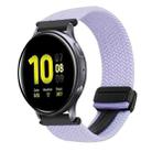 For Samsung Galaxy Watch Active 2 20mm Magnetic Buckle Braided Watch Strap(Purple) - 1