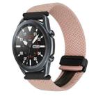 For Samsung Galaxy Watch 3 41mm 20mm Magnetic Buckle Braided Watch Strap(Pink) - 1
