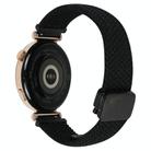For Samsung Galaxy Watch 3 41mm 20mm Magnetic Buckle Braided Watch Strap(Black) - 2