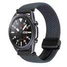 For Samsung Galaxy Watch 3 41mm 20mm Magnetic Buckle Braided Watch Strap(Space Gray) - 1