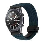 For Samsung Galaxy Watch 3 41mm 20mm Magnetic Buckle Braided Watch Strap(Forest Green) - 1