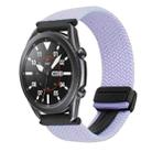 For Samsung Galaxy Watch 3 41mm 20mm Magnetic Buckle Braided Watch Strap(Purple) - 1