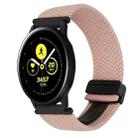 For Samsung Galaxy Watch Active 20mm Magnetic Buckle Braided Watch Strap(Pink) - 1