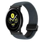 For Samsung Galaxy Watch Active 20mm Magnetic Buckle Braided Watch Strap(Space Gray) - 1