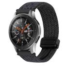 For Samsung Galaxy Watch 42mm 20mm Magnetic Buckle Braided Watch Strap(Graphite Black) - 1