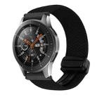 For Samsung Galaxy Watch 42mm 20mm Magnetic Buckle Braided Watch Strap(Black) - 1