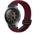 For Samsung Galaxy Watch 42mm 20mm Magnetic Buckle Braided Watch Strap(Wine Red) - 1