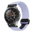 For Samsung Galaxy Watch 42mm 20mm Magnetic Buckle Braided Watch Strap(Purple) - 1