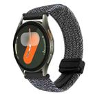 For Samsung Galaxy Watch 7 20mm Magnetic Buckle Braided Watch Strap(Metallic  Gray) - 1