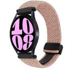 For Samsung Galaxy Watch 6 20mm Magnetic Buckle Braided Watch Strap(Starlight Pink) - 1