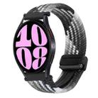 For Samsung Galaxy Watch 6 20mm Magnetic Buckle Braided Watch Strap(Dark Chocolate) - 1