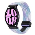 For Samsung Galaxy Watch 6 20mm Magnetic Buckle Braided Watch Strap(Violet) - 1