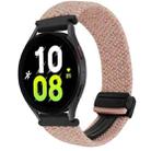 For Samsung Galaxy Watch 5 20mm Magnetic Buckle Braided Watch Strap(Starlight Pink) - 1