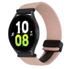 For Samsung Galaxy Watch 5 20mm Magnetic Buckle Braided Watch Strap(Pink) - 1