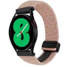 For Samsung Galaxy Watch 4 20mm Magnetic Buckle Braided Watch Strap(Starlight Pink) - 1