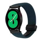 For Samsung Galaxy Watch 4 20mm Magnetic Buckle Braided Watch Strap(Forest Green) - 1