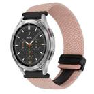 For Samsung Galaxy Watch 4 Classic 20mm Magnetic Buckle Braided Watch Strap(Pink) - 1