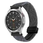 For Samsung Galaxy Watch 4 Classic 20mm Magnetic Buckle Braided Watch Strap(Metallic  Gray) - 1