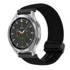 For Samsung Galaxy Watch 4 Classic 20mm Magnetic Buckle Braided Watch Strap(Black) - 1