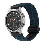 For Samsung Galaxy Watch 4 Classic 20mm Magnetic Buckle Braided Watch Strap(Forest Green) - 1