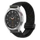 For Samsung Galaxy Watch 4 Classic 20mm Magnetic Buckle Braided Watch Strap(Starlight Black) - 1