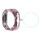 For Samsung Galaxy Watch Ultra 47mm ENKAY Hat-Prince Electroplated Soft TPU Case + 0.2mm 9H Glass Screen Protector(Pink) - 1