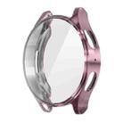 For Samsung Galaxy Watch7 44mm ENKAY Hat-Prince Full Coverage Electroplated Soft TPU Case with Screen Protection(Pink) - 1