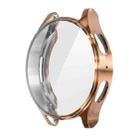 For Samsung Galaxy Watch7 40mm ENKAY Hat-Prince Full Coverage Electroplated Soft TPU Case with Screen Protection(Rose Gold) - 1