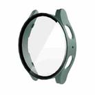 For Samsung Galaxy Watch7 40mm ENKAY Hat-Prince Full Coverage PC + Tempered Glass Film Integrated Watch Case(Dark Green) - 1