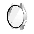 For Samsung Galaxy Watch7 40mm ENKAY Hat-Prince Full Coverage PC + Tempered Glass Film Integrated Watch Case(Silver) - 1