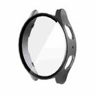 For Samsung Galaxy Watch7 44mm ENKAY Hat-Prince Full Coverage PC + Tempered Glass Film Integrated Watch Case(Gun Metal) - 1