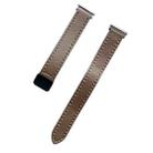 22mm Slim Magnetic Buckle Microfiber Leather Watch Band For Huawei Watch GT4 46mm(Mocha Brown) - 2