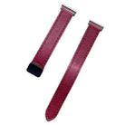 22mm Slim Magnetic Buckle Microfiber Leather Watch Band For Huawei Watch Ultimate(Wine Red) - 2