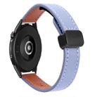 22mm Slim Magnetic Buckle Microfiber Leather Watch Band For Huawei Watch GT3 SE(Lavender) - 1