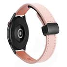 22mm Slim Magnetic Buckle Microfiber Leather Watch Band For Huawei Watch GT3 SE(Sakura Pink) - 1