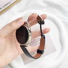 22mm Slim Magnetic Buckle Microfiber Leather Watch Band For Huawei Watch GT Runner(Sakura Pink) - 3