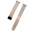 22mm Slim Magnetic Buckle Microfiber Leather Watch Band For Huawei Watch GT Runner(Cream Apricot) - 2