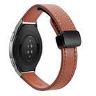 22mm Slim Magnetic Buckle Microfiber Leather Watch Band For Huawei Watch GT 2e(Caramel Macchiato) - 1