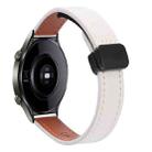 22mm Slim Magnetic Buckle Microfiber Leather Watch Band For Huawei Watch GT2 46mm(Apricot) - 1