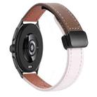 For Xiaomi Watch 2 22mm Slim Magnetic Buckle Microfiber Leather Watch Band(Apricot+Caramel Macchiato) - 1