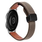 For Xiaomi Watch S3 22mm Slim Magnetic Buckle Microfiber Leather Watch Band(Mocha Brown) - 1