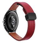 For Xiaomi Watch 2 Pro 22mm Slim Magnetic Buckle Microfiber Leather Watch Band(Wine Red) - 1