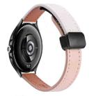 For Xiaomi Watch 2 Pro 22mm Slim Magnetic Buckle Microfiber Leather Watch Band(Pink+Apricot) - 1