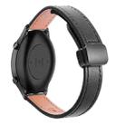 For Xiaomi Watch S2 22mm Slim Magnetic Buckle Microfiber Leather Watch Band(Black) - 1