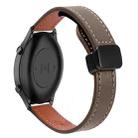 For Xiaomi Watch S2 22mm Slim Magnetic Buckle Microfiber Leather Watch Band(Mocha Brown) - 1