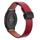 For Xiaomi Watch Color 2 22mm Slim Magnetic Buckle Microfiber Leather Watch Band(Wine Red) - 1